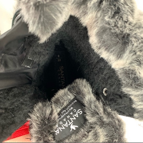 NWOT Santana Canada Maleo Boots Urban Collection. Maleo Black and Red Size 6 - Picture 9 of 16